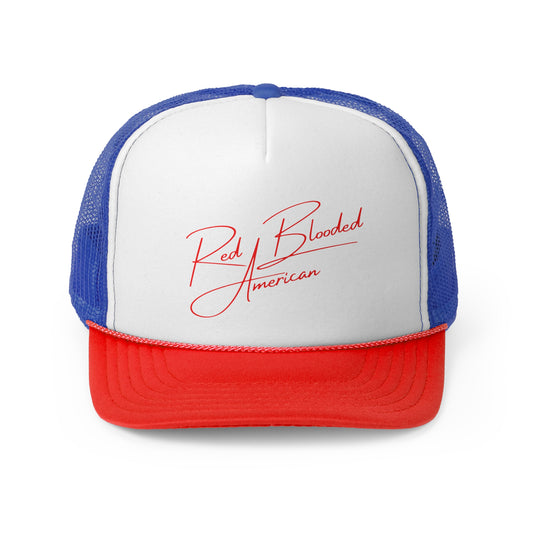 Red Blooded American Trucker Hat